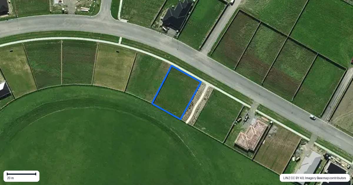 Property context map for 20 Plover Avenue, Amberley