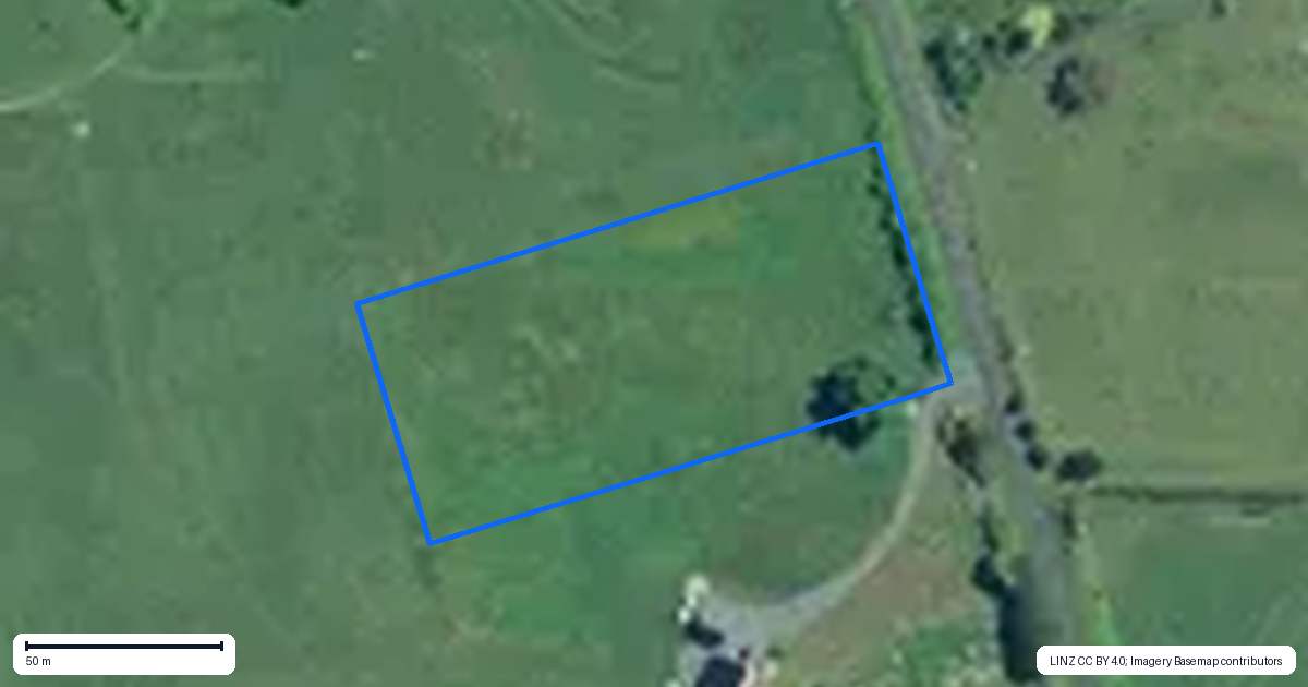 Property context map for 115 Rawhiti Road, Te Aroha