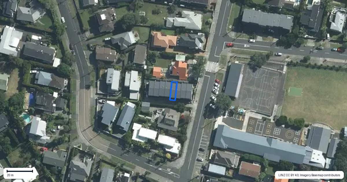 Property context map for 4/109 Kohimarama Road, Kohimarama, Auckland