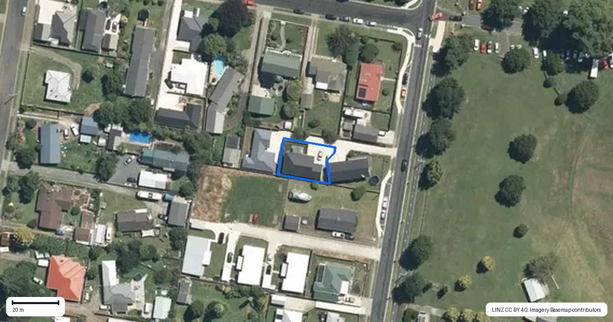 Property context map for 24A Oliver Street, Kihikihi, Te Awamutu