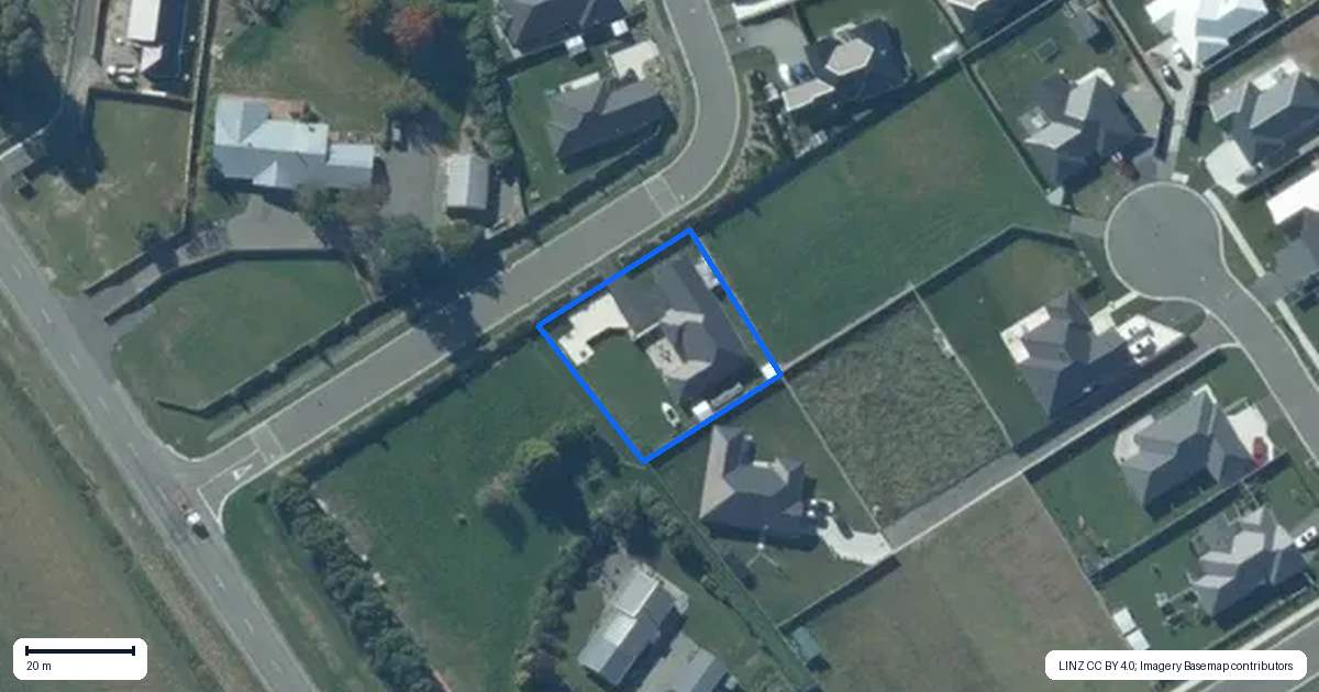 Property context map for 8 Owen Drive, Darfield