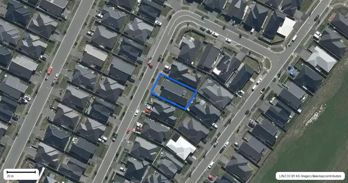 Property context map for 14 Borthwick Street, Belfast, Christchurch