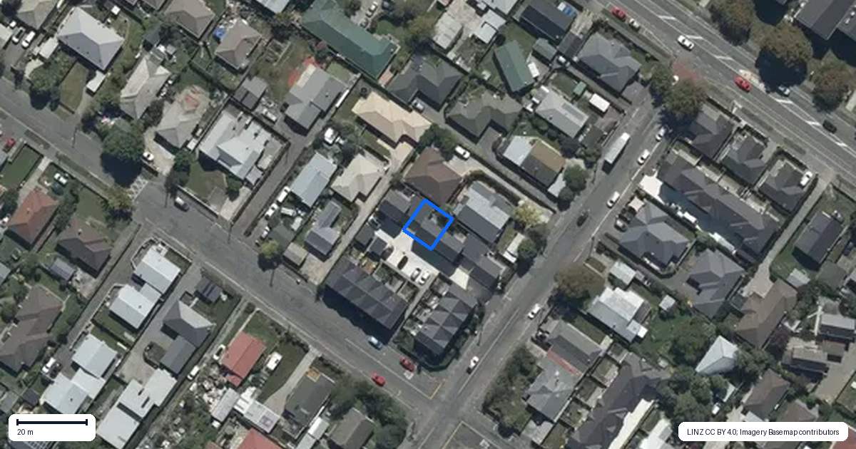 Property context map for 11/27 Sails Street, Papanui, Christchurch