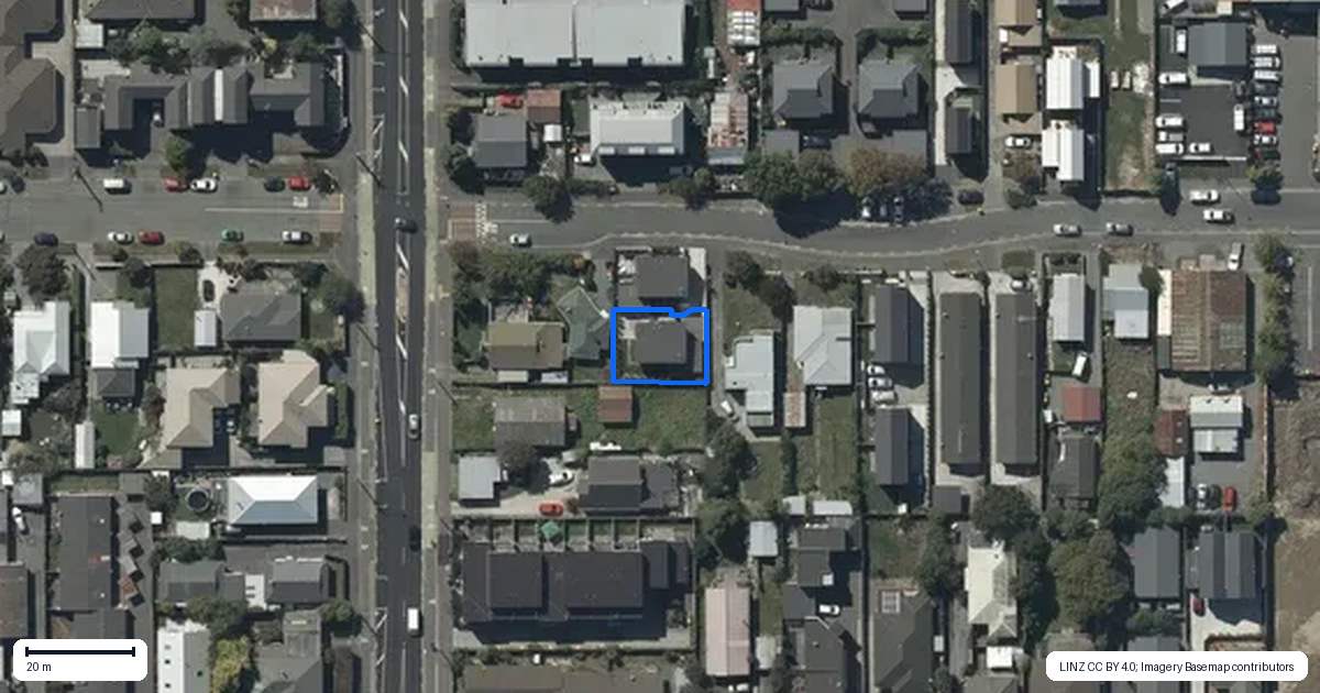 Property context map for 2/104 Burke Street, Sydenham, Christchurch