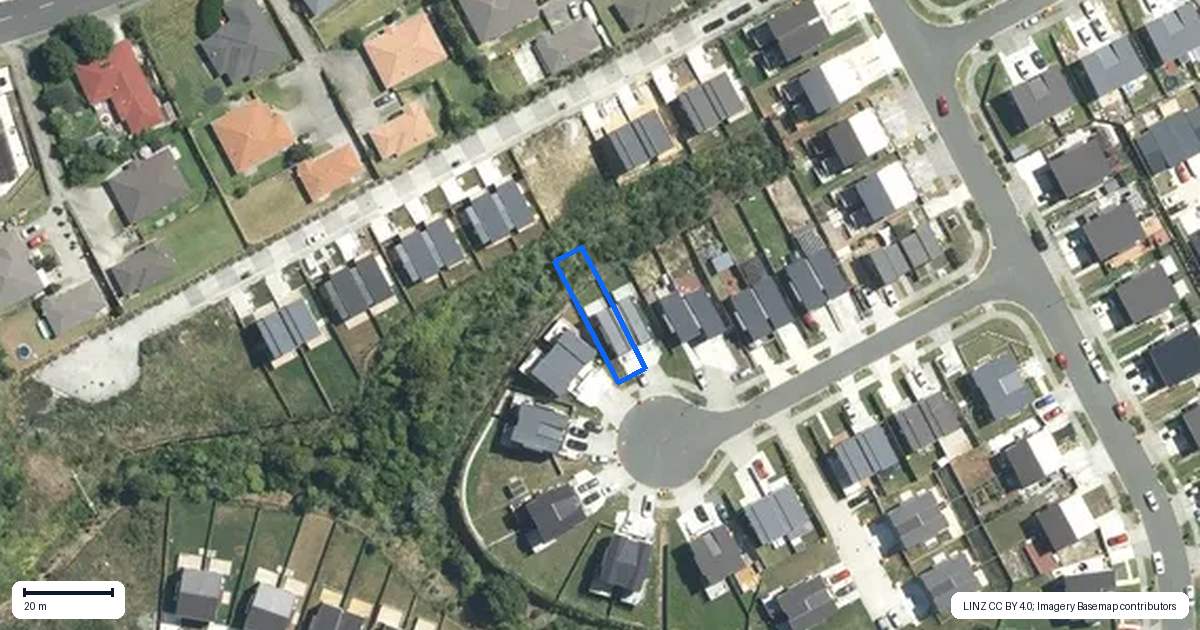 Property context map for 9B Putiputi Way, Papakura
