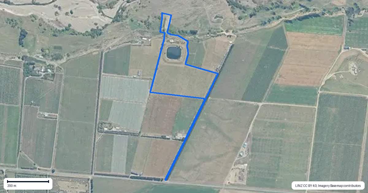 Property context map for 244A Georges Road, Glasnevin, Amberley