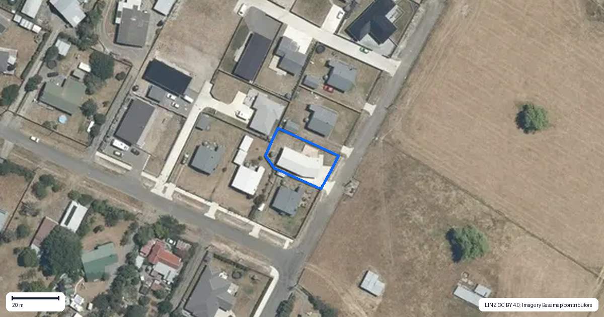 Property context map for 5 Lawrence Street, Otane