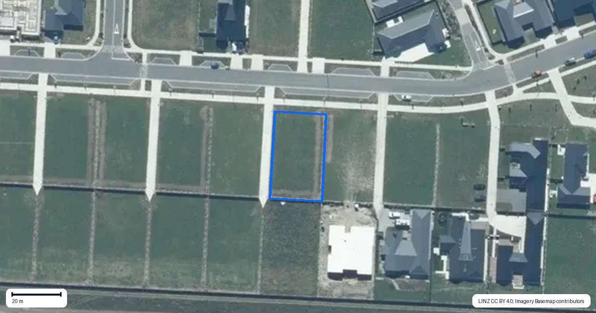 Property context map for 75 Waikirikiri Avenue, Lincoln