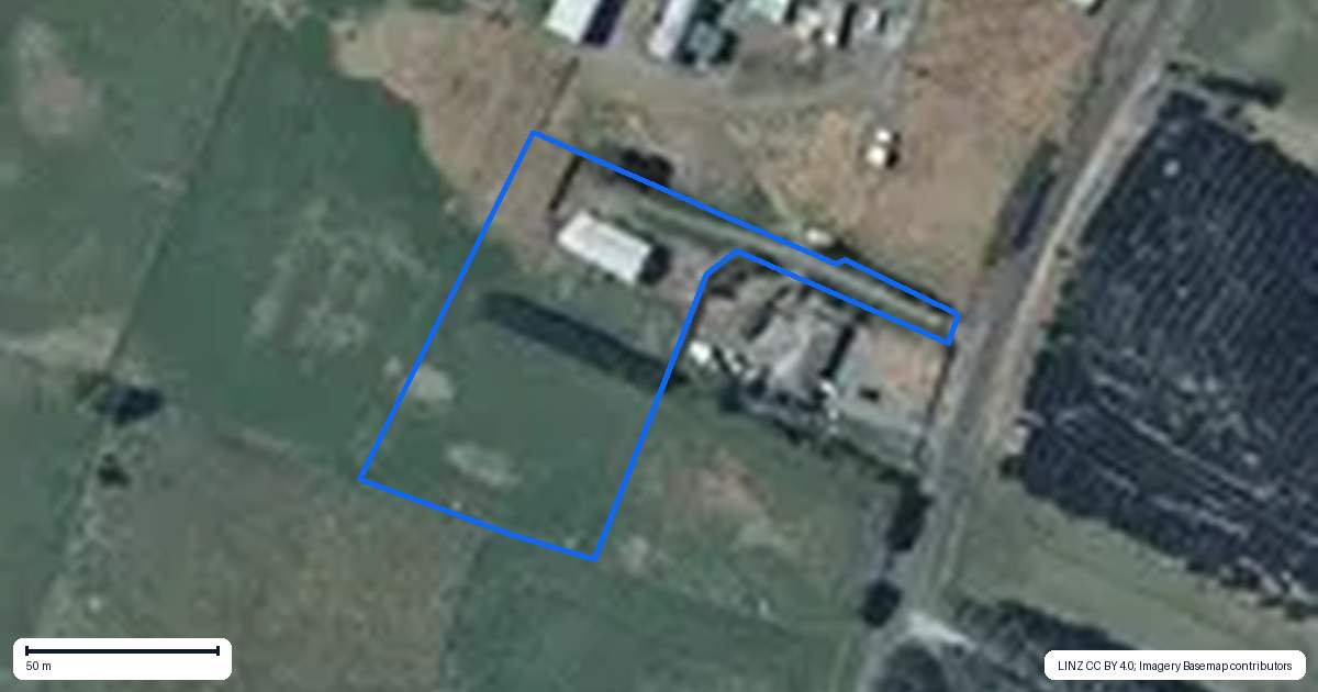 Property context map for 1310 Kellow Road, Himatangi