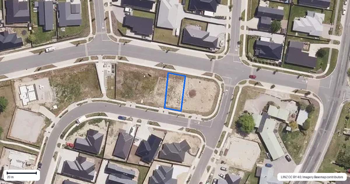 Property context map for 6 Woods Crescent, Cromwell