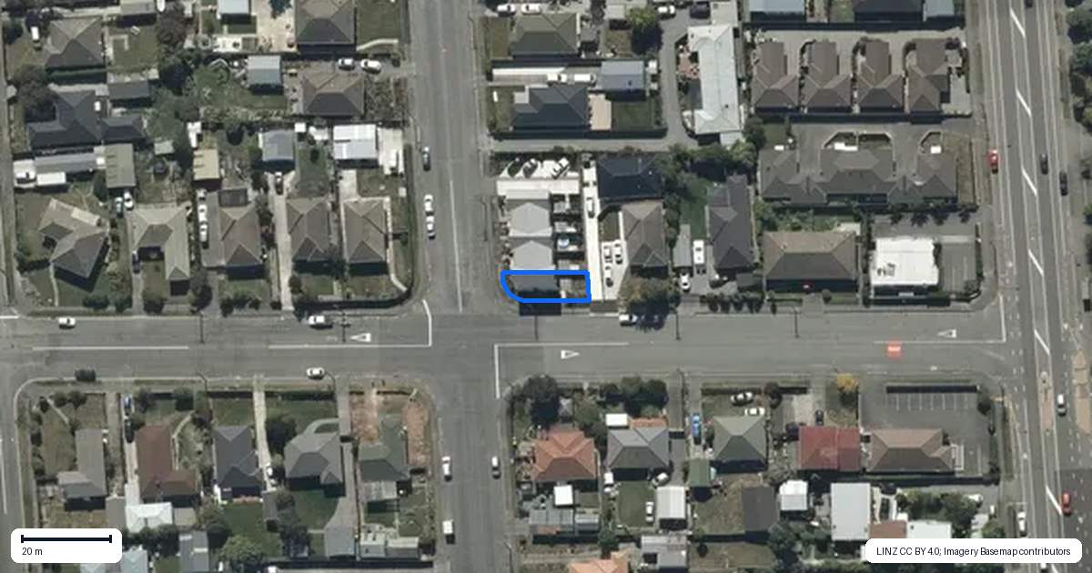 Property context map for 5/33 Hercules Street, Shirley, Christchurch