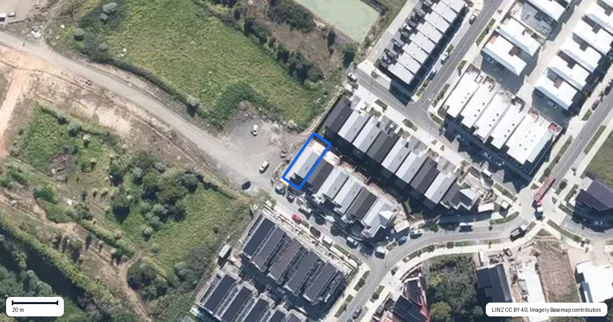 Property context map for 70 Waterlily Street, Hobsonville, Auckland