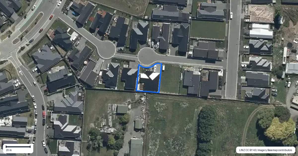 Property context map for 12 Gingko Lane, Marshland, Christchurch