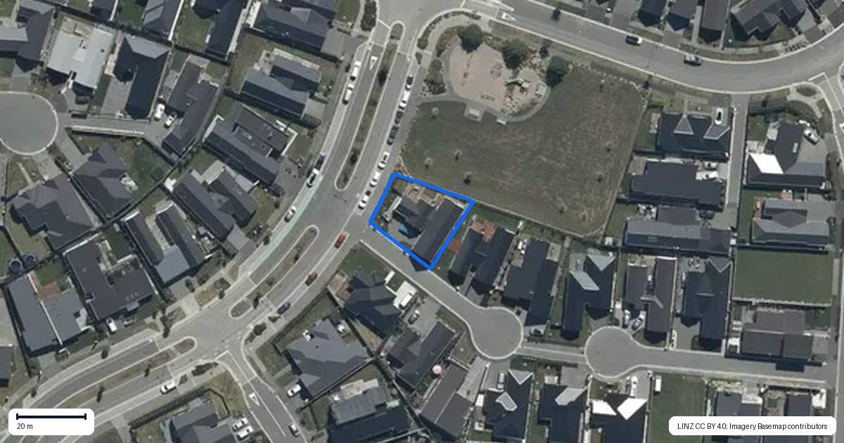 Property context map for 1 Gingko Lane, Marshland, Christchurch