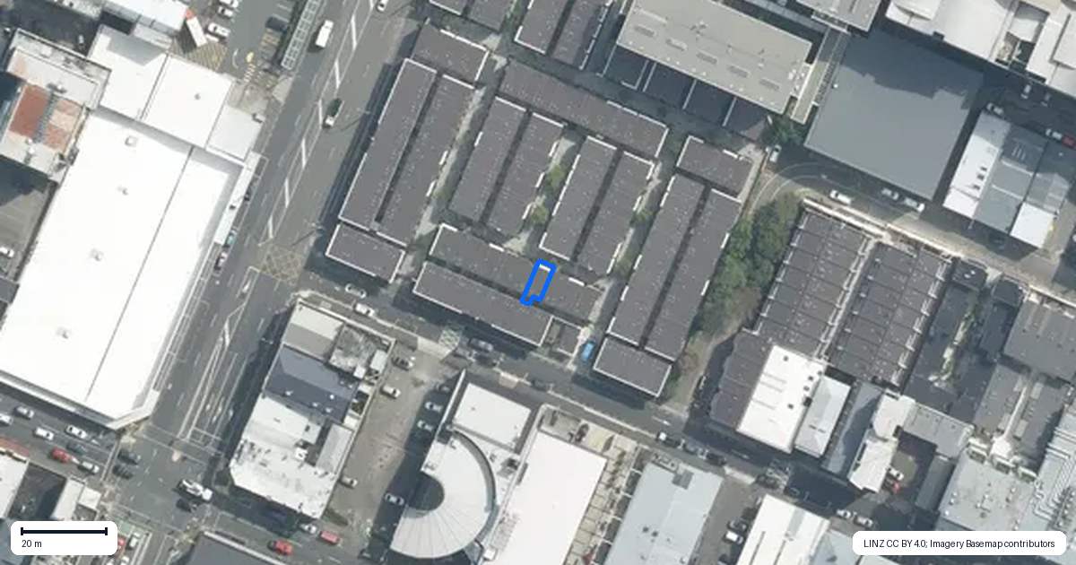 Property context map for 132/11 Jessie Street, Te Aro, Wellington