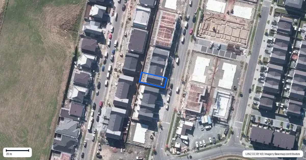 Property context map for 20 Samuel Marsden Place, Whenuapai, Auckland