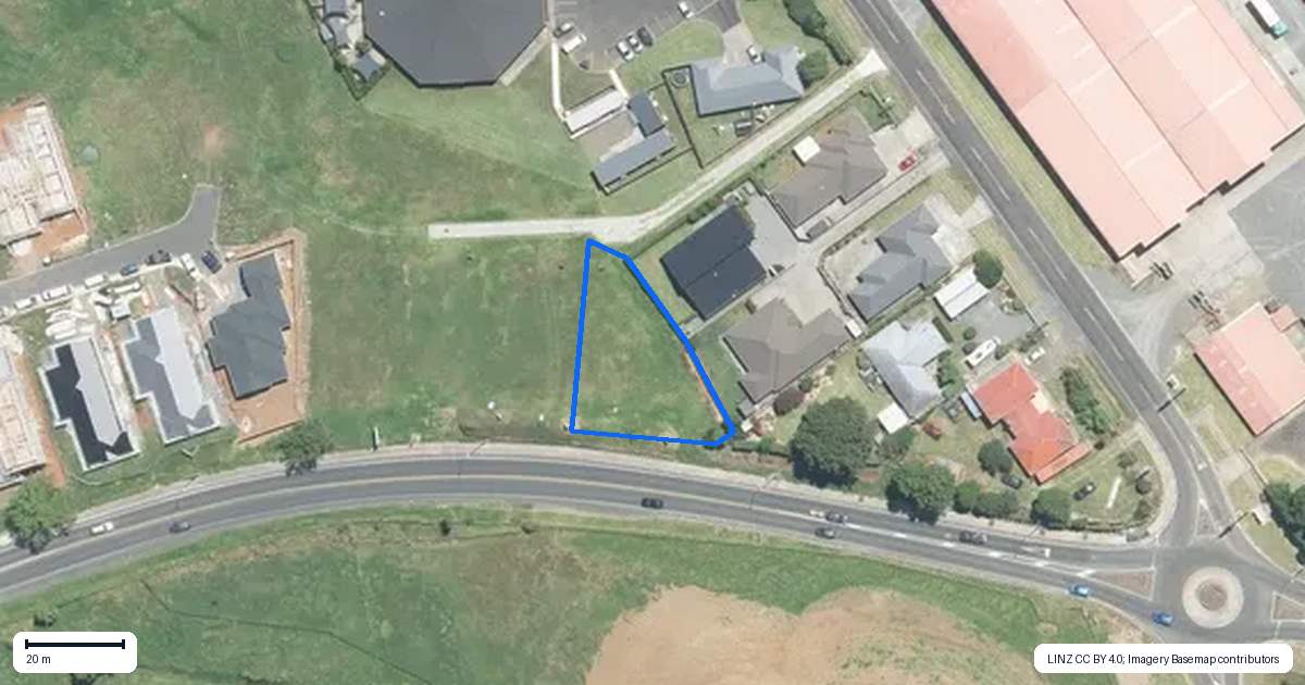 Property context map for 14A Belgium Road, Pukekohe