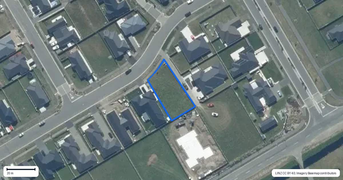Property context map for 84 Finn Avenue, Rolleston