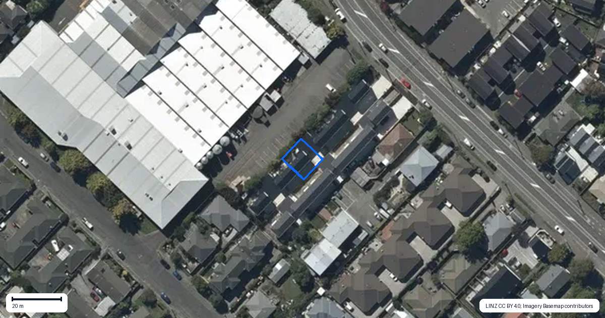 Property context map for 4/63 Waltham Road, Sydenham, Christchurch