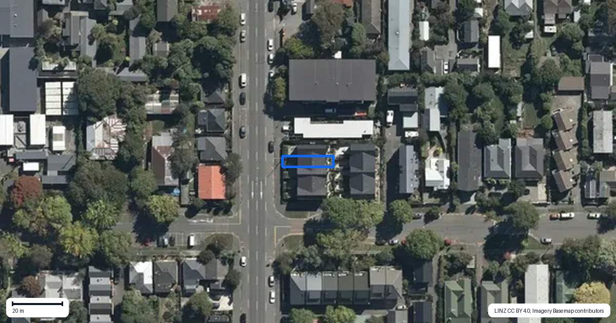 Property context map for 4/115 Chester Street East, Christchurch Central, Christchurch