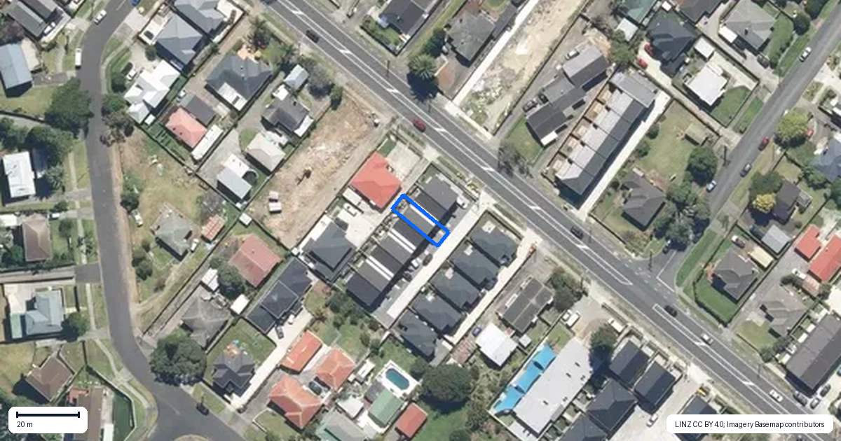 Property context map for 3/74 Station Road, Papatoetoe, Auckland
