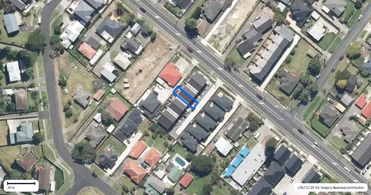 Property context map for 4/74 Station Road, Papatoetoe, Auckland