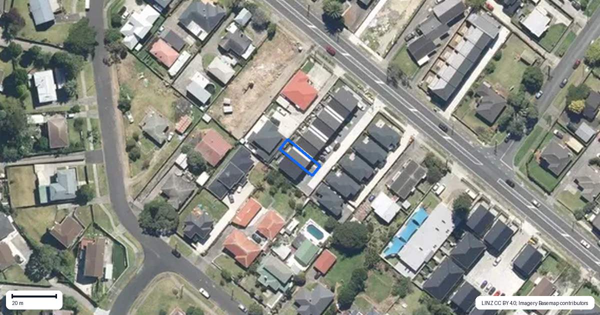 Property context map for 7/74 Station Road, Papatoetoe, Auckland