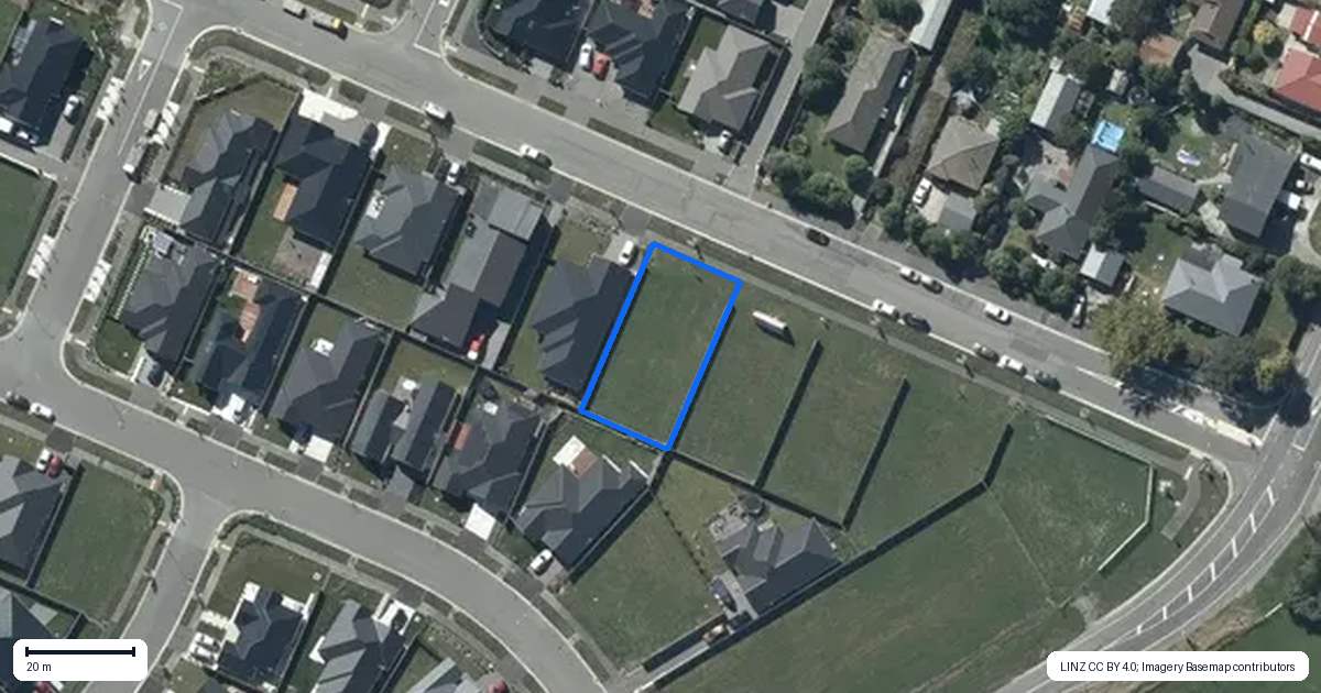 Property context map for 13 Quaifes Road, Halswell, Christchurch