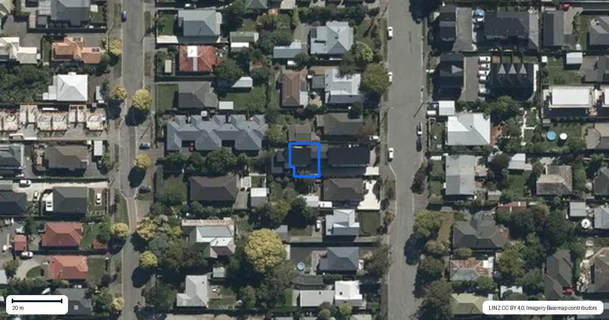 Property context map for 3/55 Cleveland Street, Edgeware, Christchurch