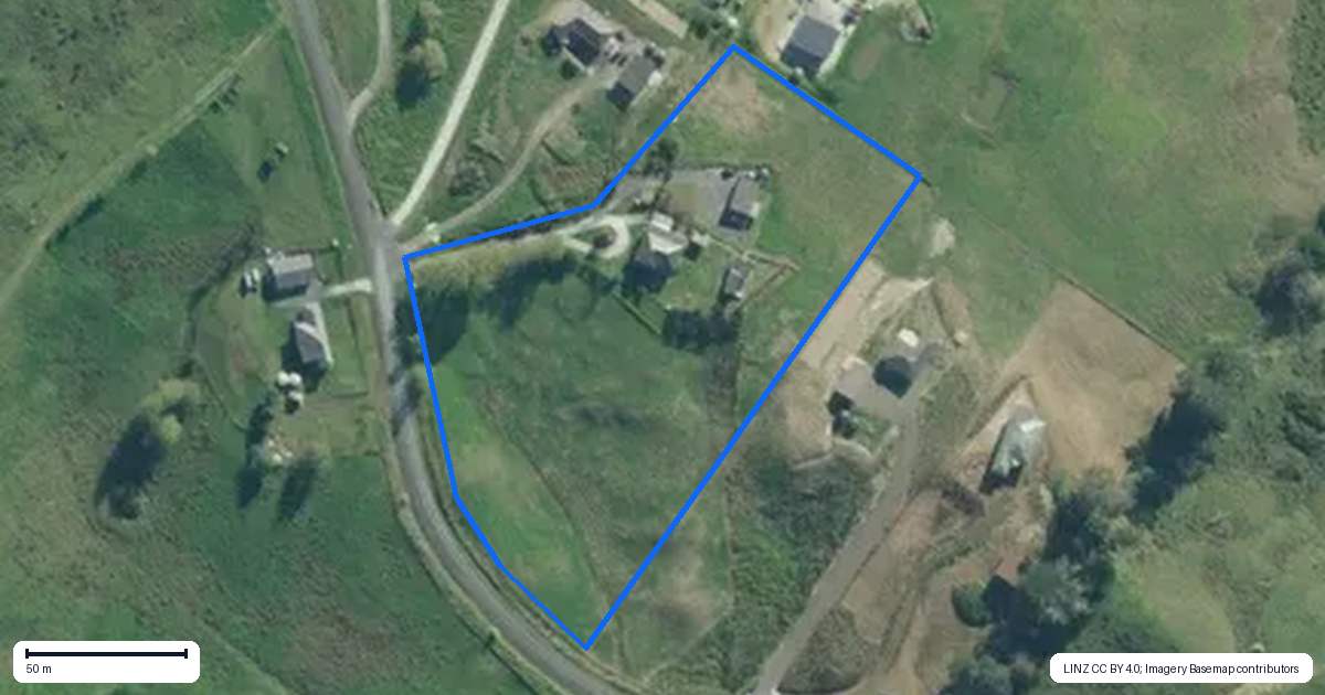 Property context map for 22 Ariels Lane, Paparoa