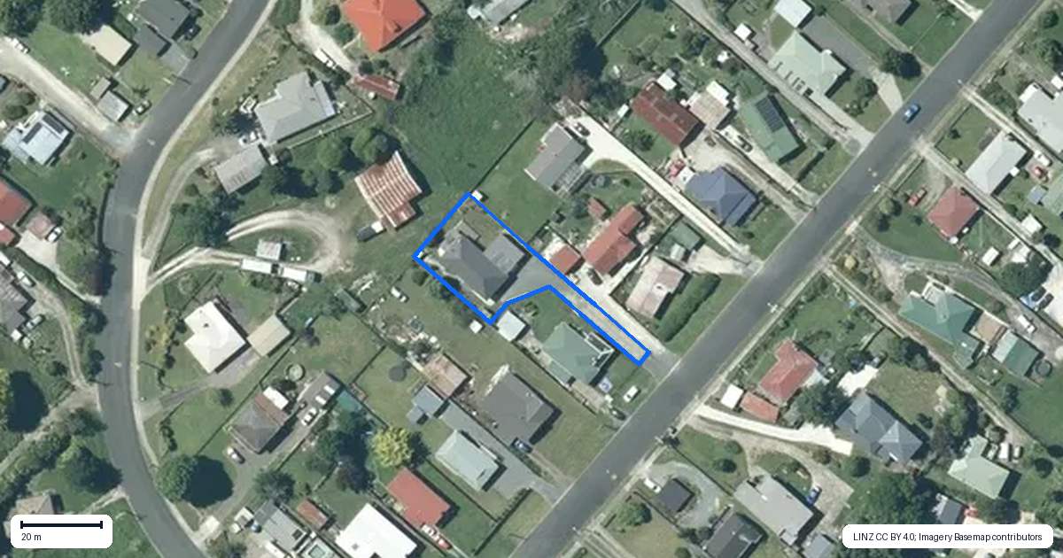 Property context map for 24A Edward Street, Te Kuiti