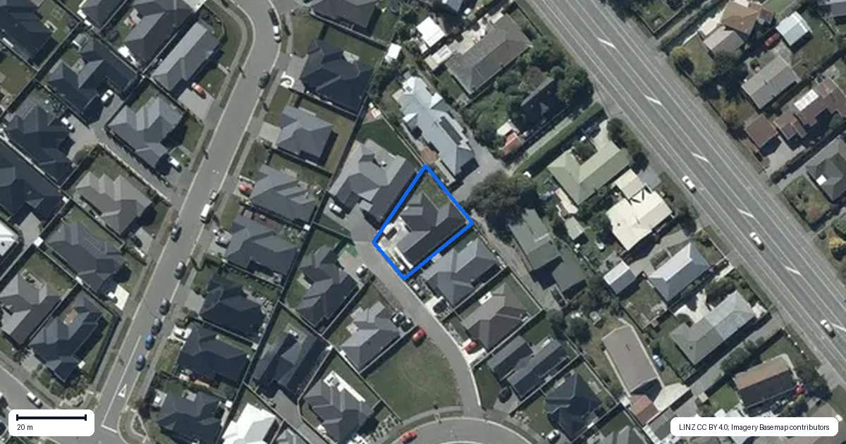 Property context map for 8 Half Pint Lane, Halswell, Christchurch