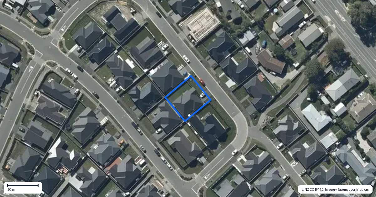 Property context map for 16 Wexford Crescent, Halswell, Christchurch