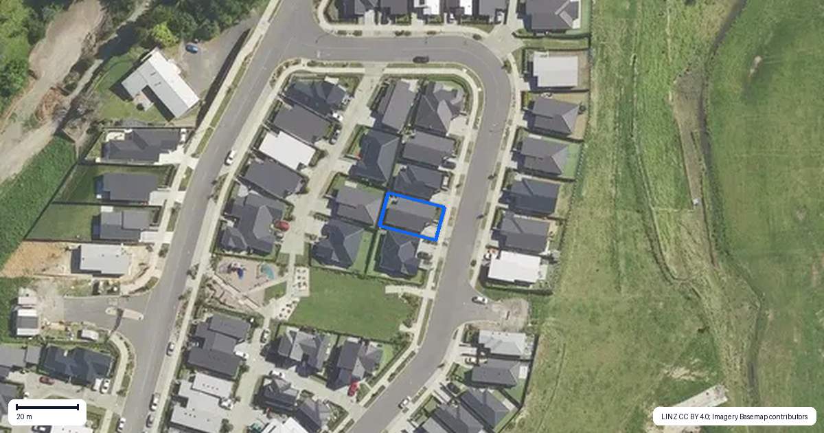 Property context map for 12 Huriana Crescent, Te Puke