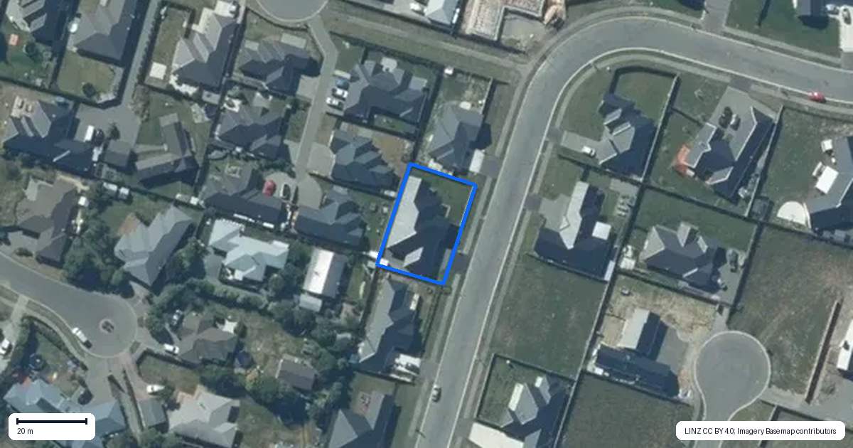 Property context map for 48 Suffolk Drive, Kirwee