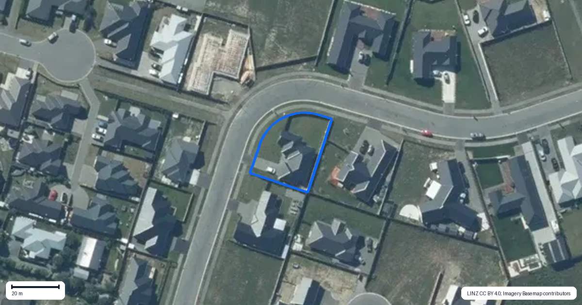 Property context map for 39 Suffolk Drive, Kirwee