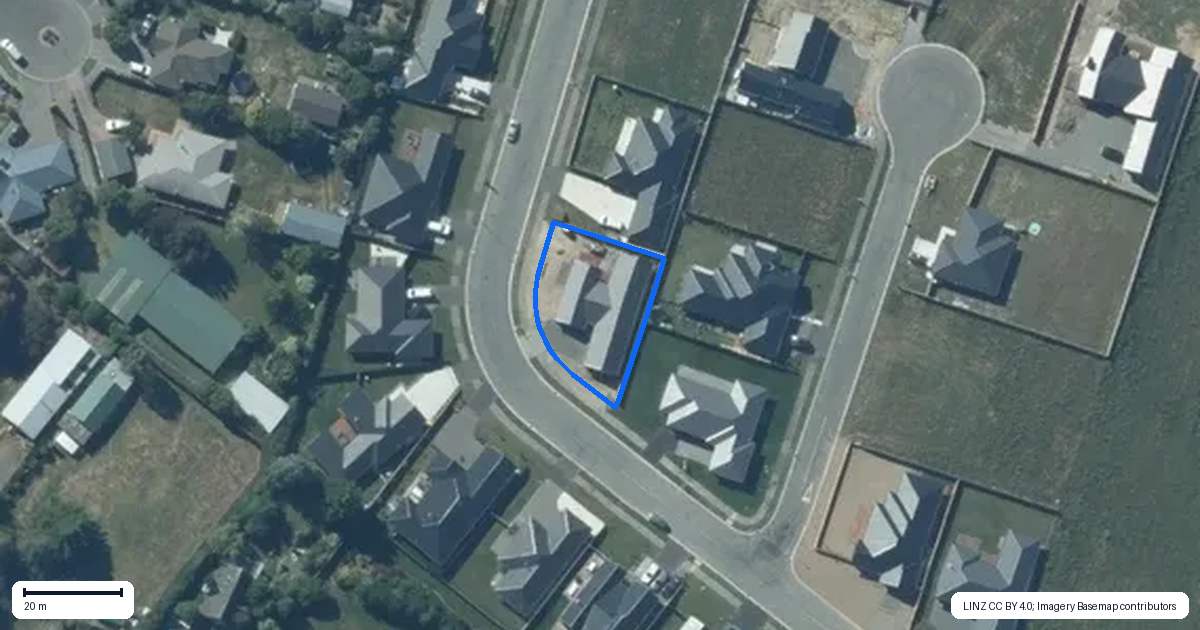 Property context map for 47 Suffolk Drive, Kirwee