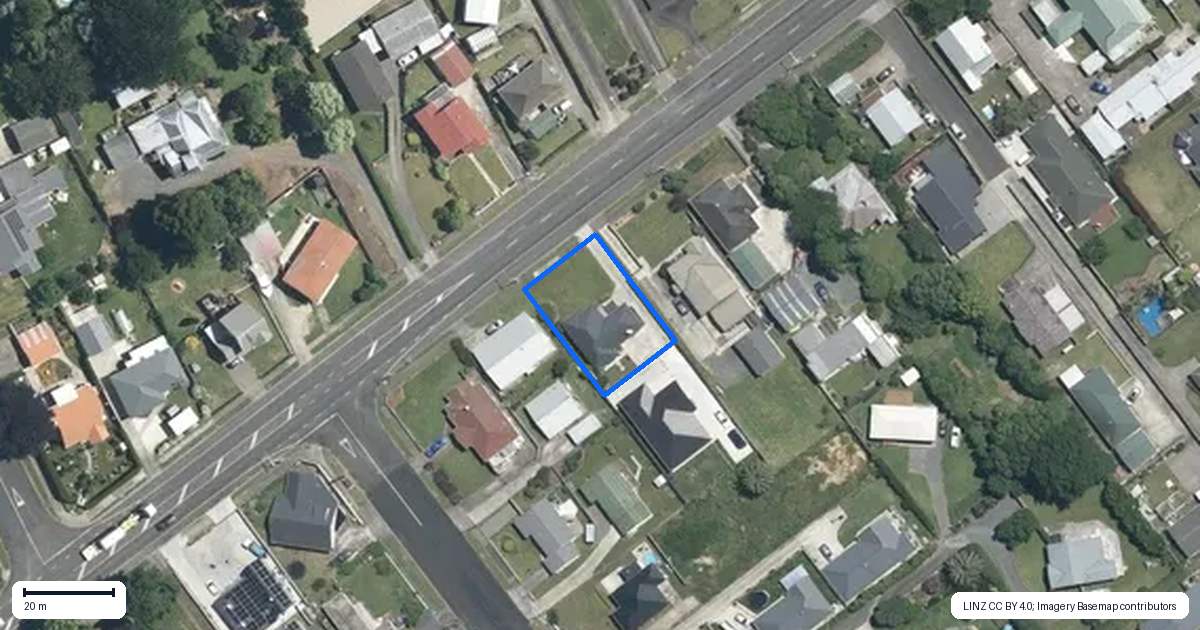 Property context map for 438 Thames Street, Morrinsville