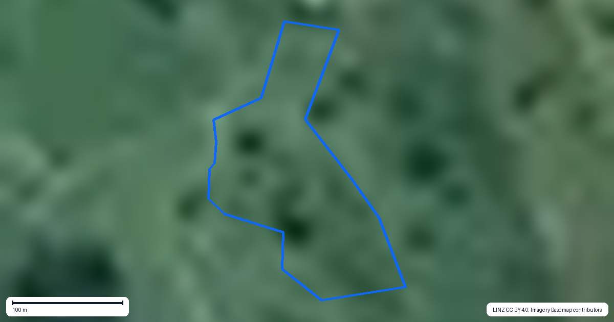 Property context map for 577 Kakahu Road, Tapapa, Tirau