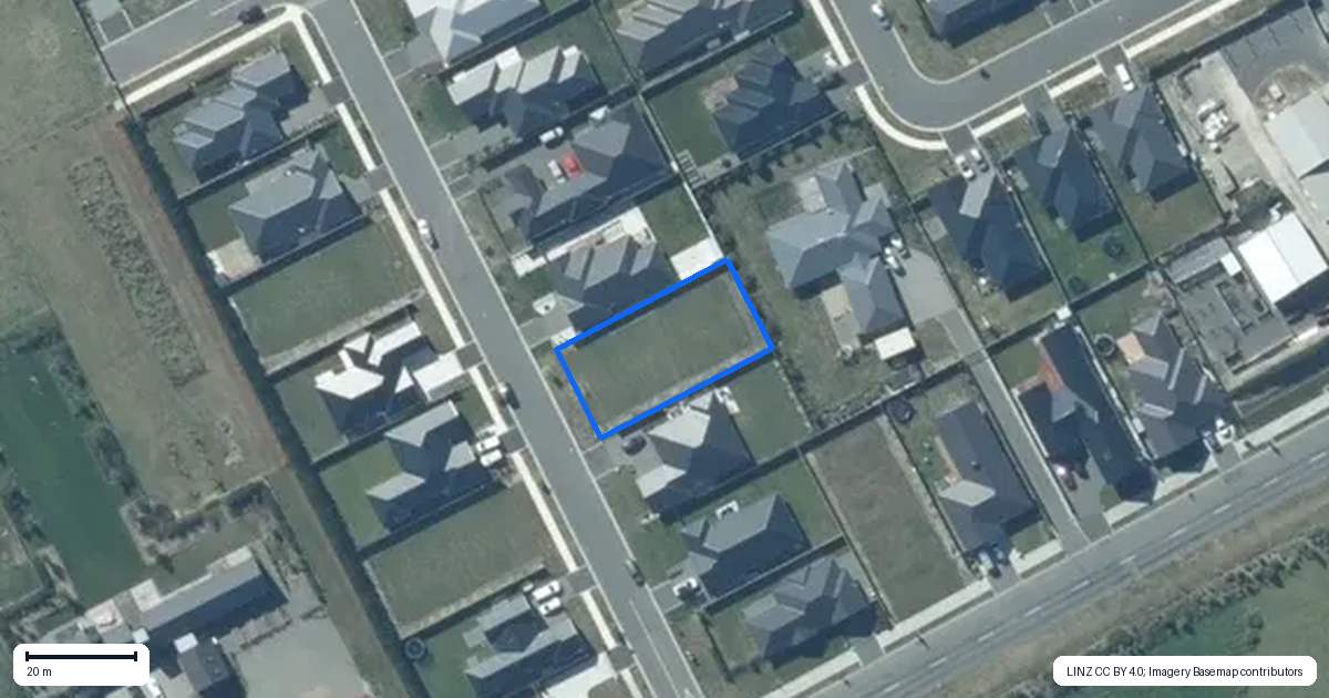 Property context map for 8 Sanders Way, Rolleston