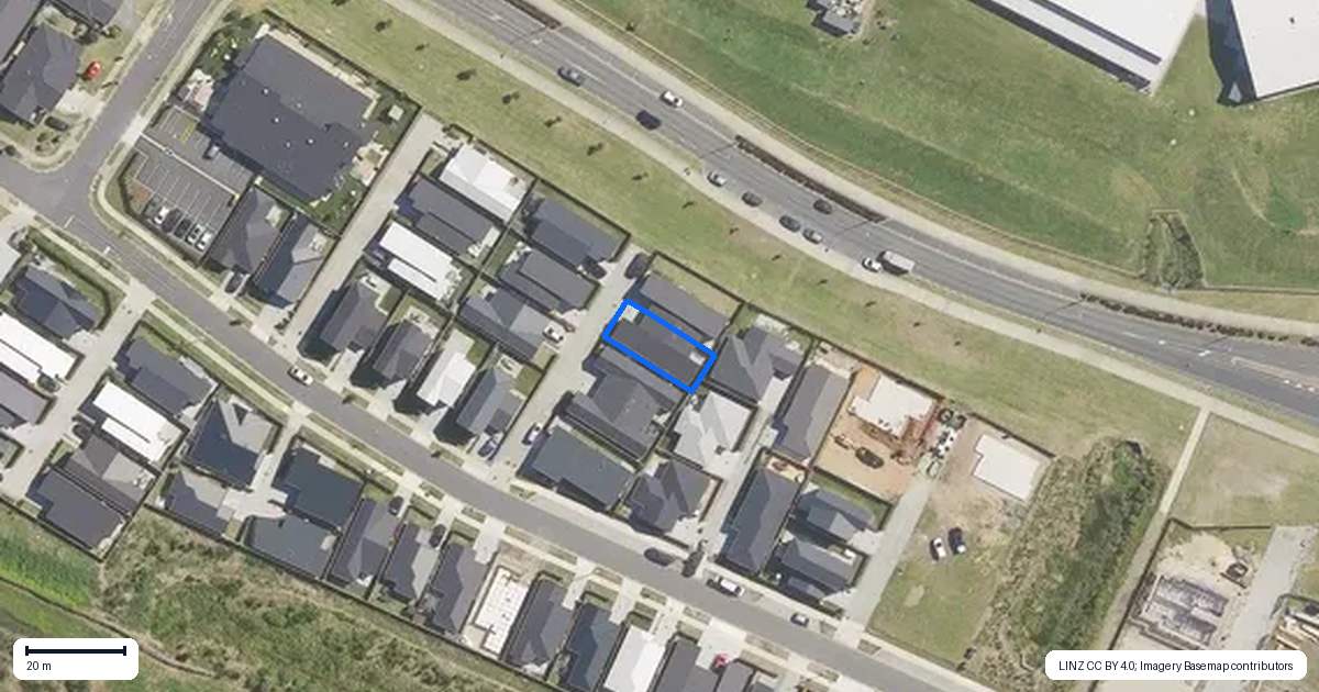 Property context map for 8 Houpara Place, Papamoa