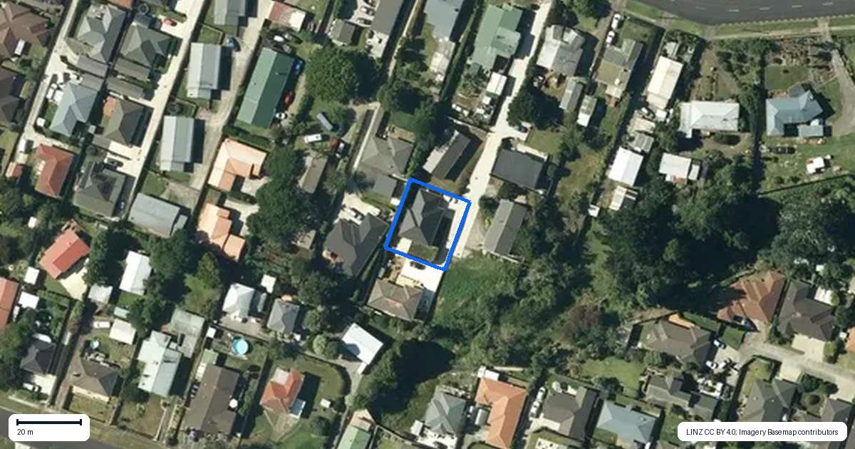 Property context map for 21C Jellicoe Avenue, Tuakau