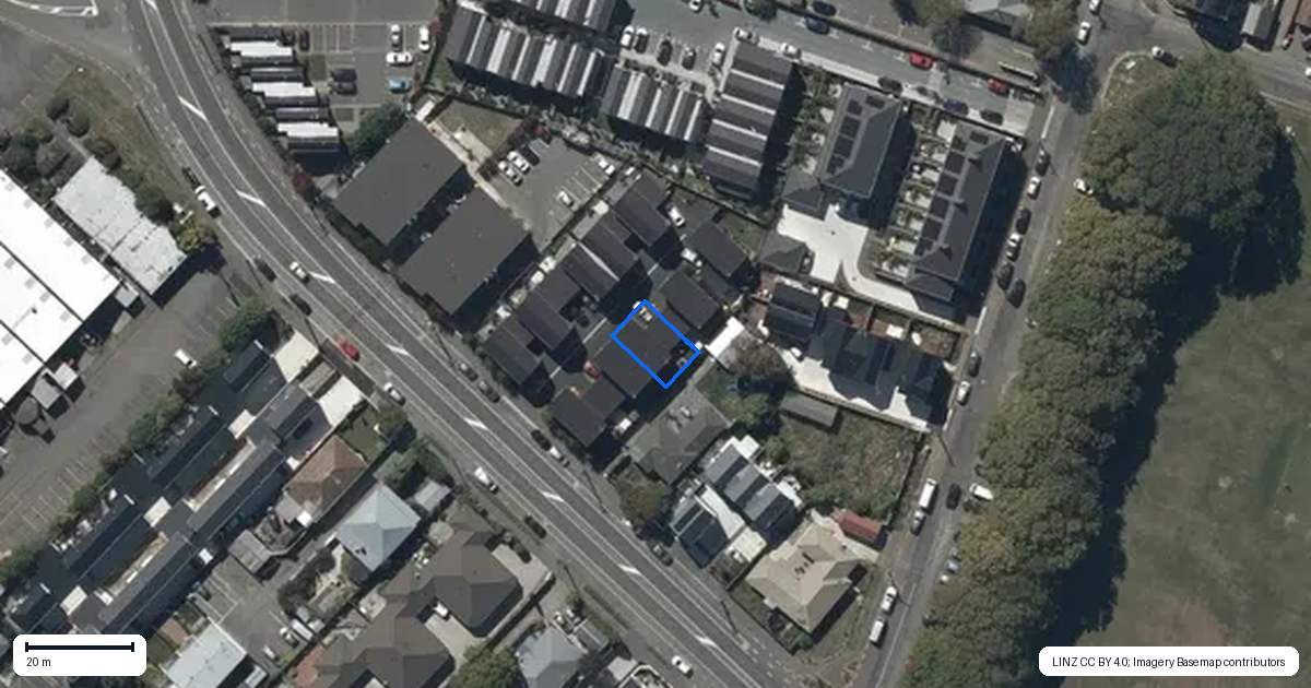 Property context map for 8/58 Waltham Road, Sydenham, Christchurch