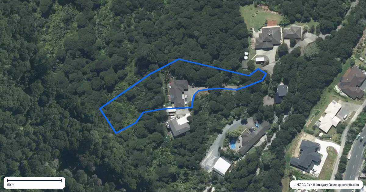 Property context map for 339 Glenvar Road, Long Bay, Auckland