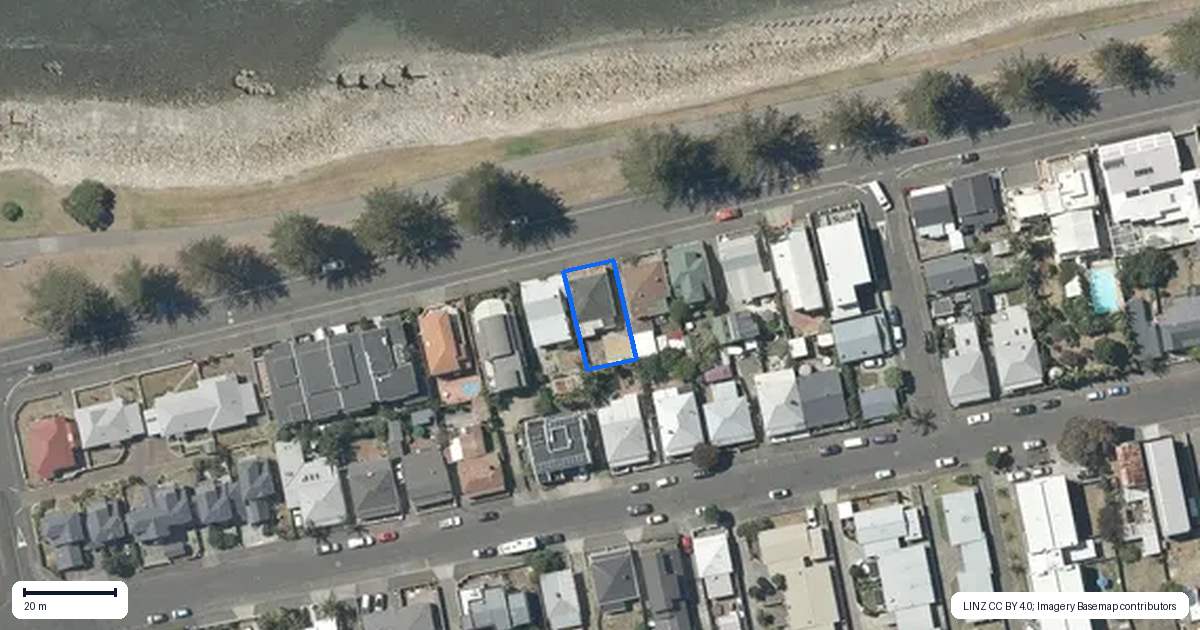 Property context map for 43 Hardinge Road, Ahuriri, Napier