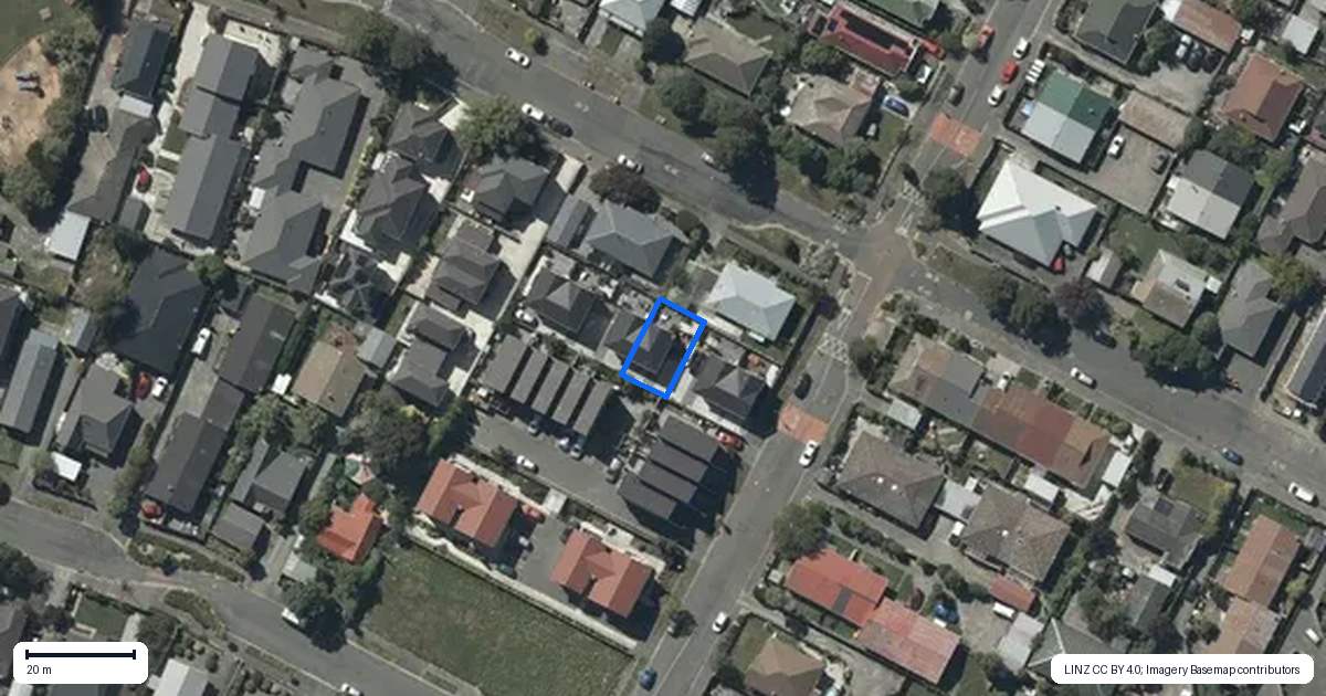 Property context map for 3/67 Osborne Street, Waltham, Christchurch