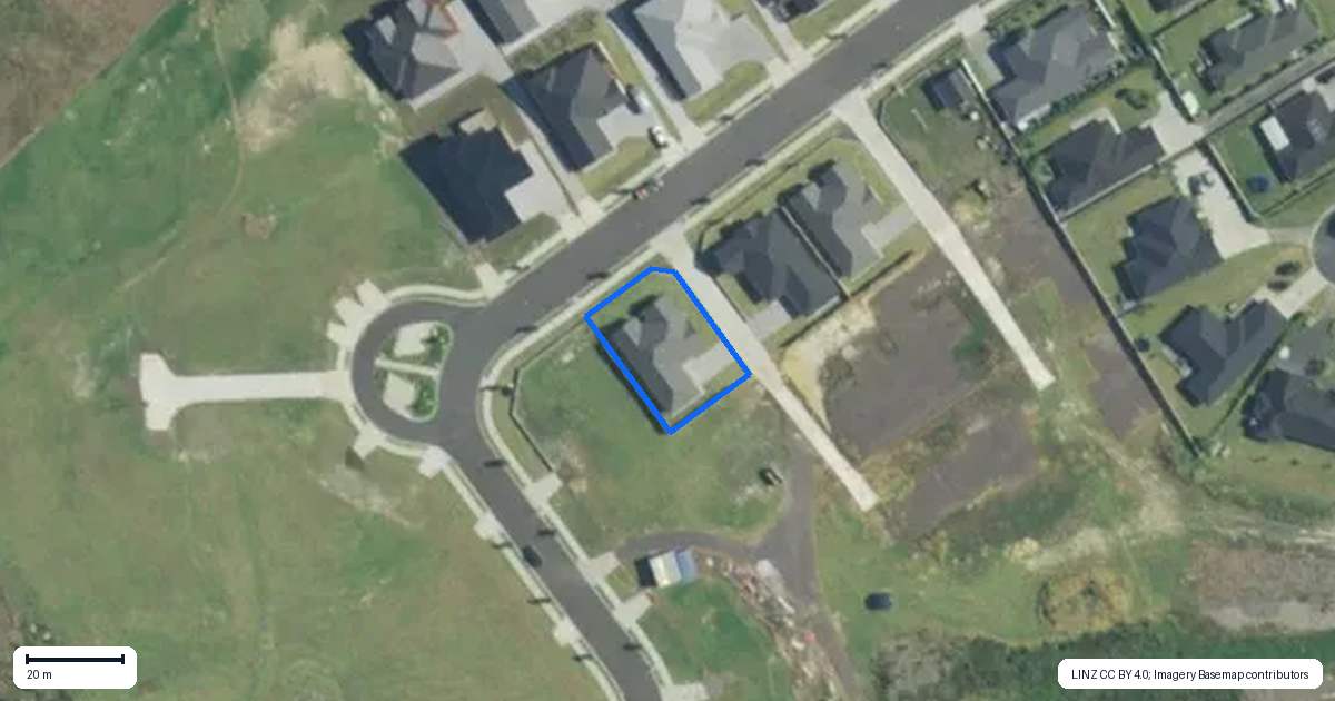 Property context map for 45 Admiralty Drive, Haruru