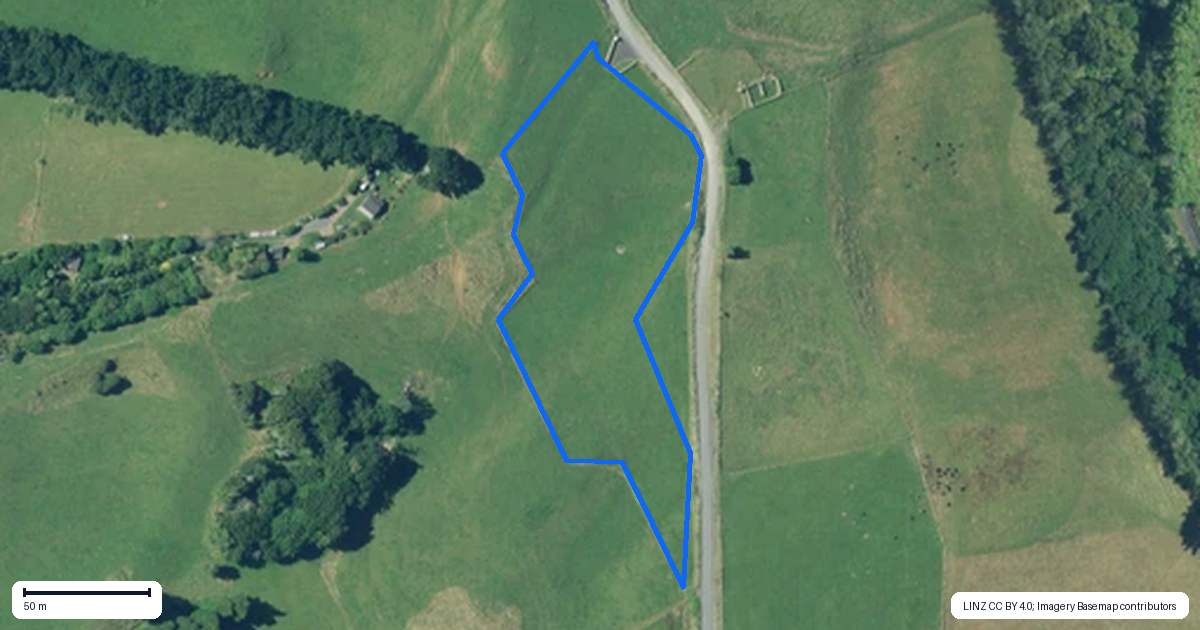Property context map for 708 Maungatawhiri Road, Raglan