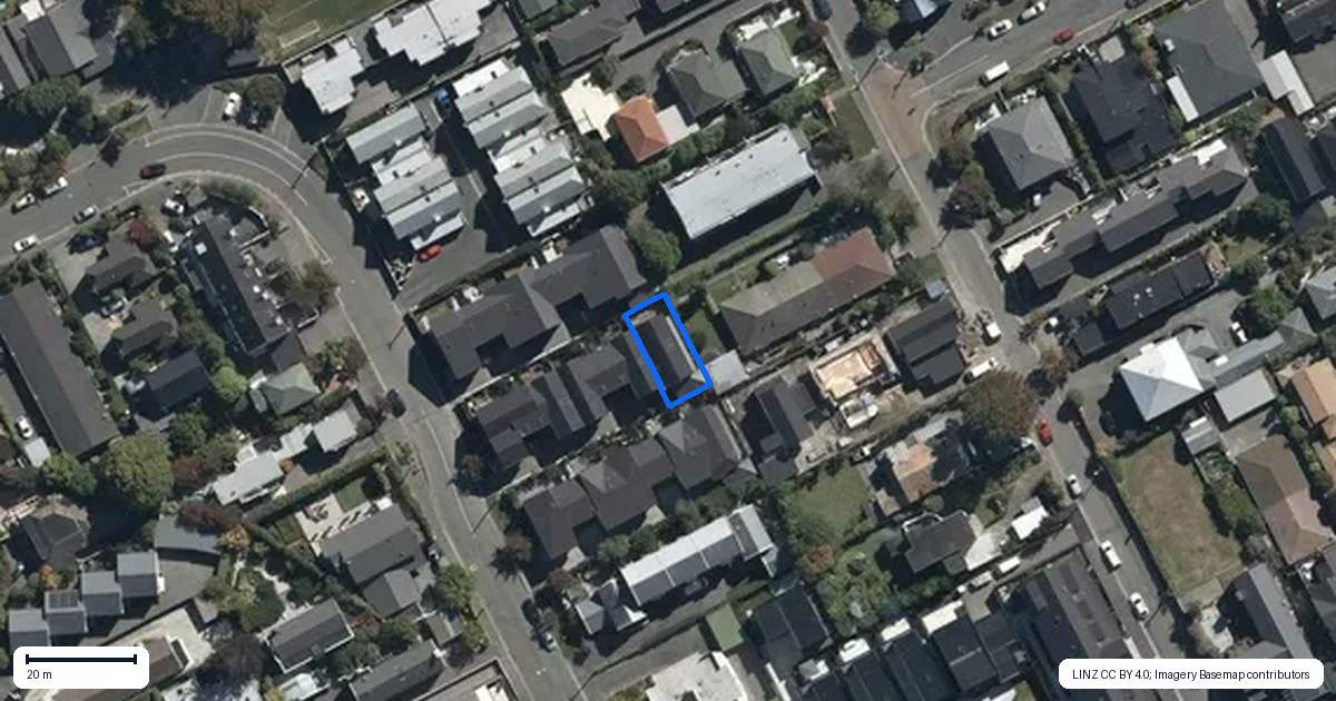 Property context map for 5/20 Rhodes Street, Merivale, Christchurch