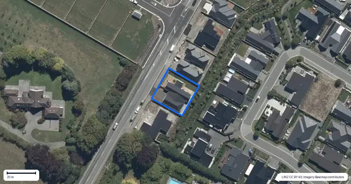 Property context map for 160 Gardiners Road, Harewood, Christchurch